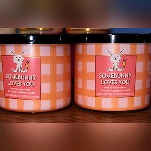 BBW Some Bunny Loves You Sweet Carrot Cake 3 Wick Candles